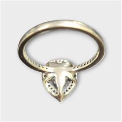 PANDORA Sterling Silver Sparkling Teardrop Halo Ring Size 7.5